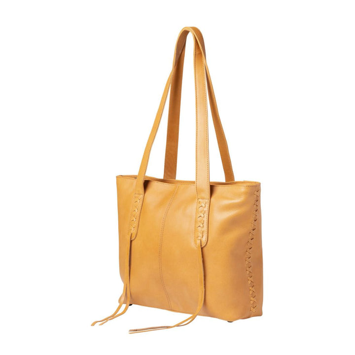 Concealed Carry Reagan Medium Leather Tote by Lady Conceal