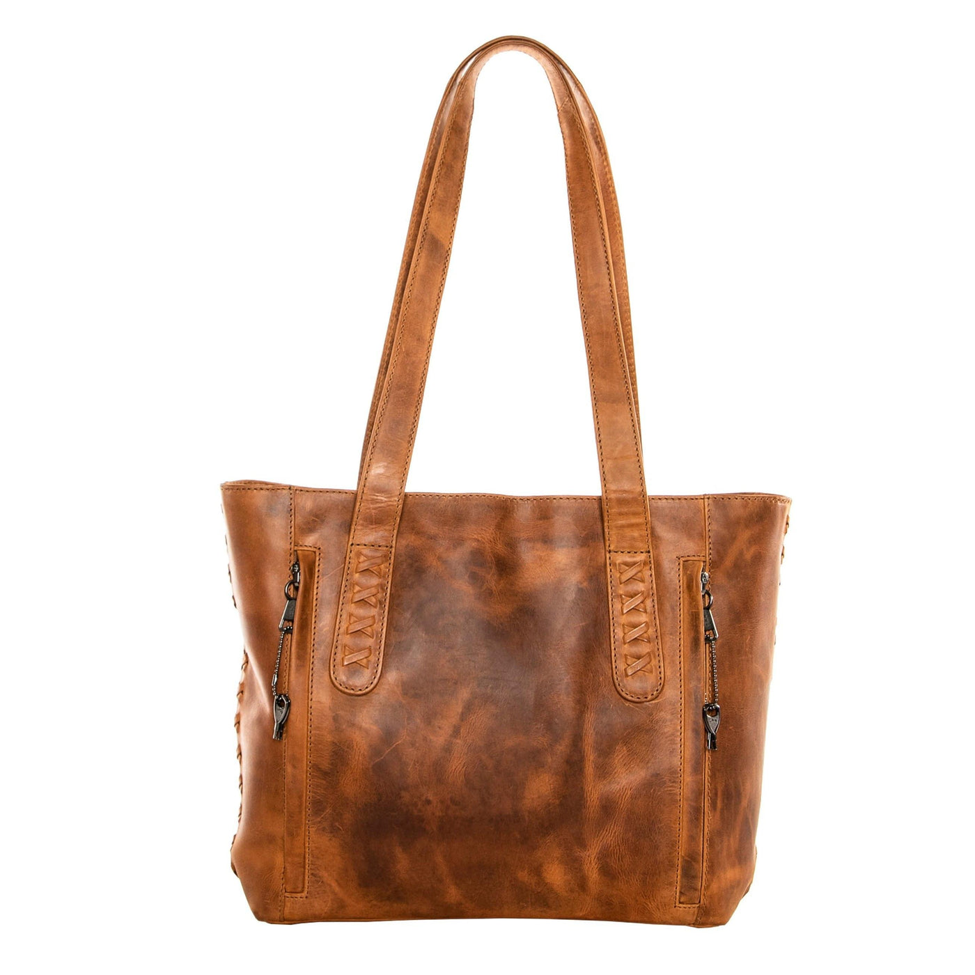 Concealed Carry Reagan Medium Leather Tote by Lady Conceal