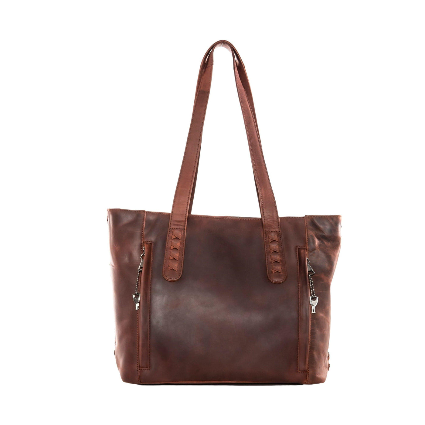 Concealed Carry Reagan Medium Leather Tote by Lady Conceal