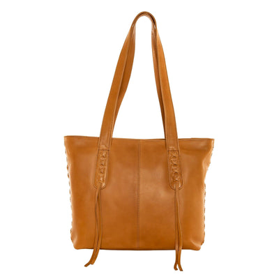 Concealed Carry Reagan Medium Leather Tote by Lady Conceal