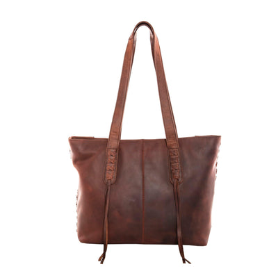 Concealed Carry Reagan Medium Leather Tote by Lady Conceal