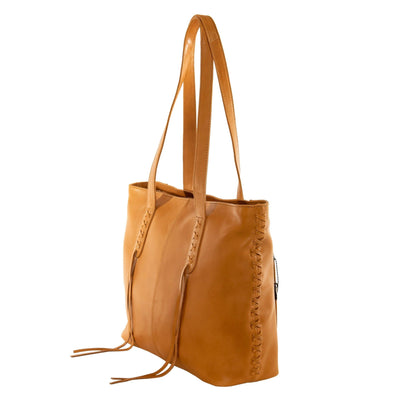 Concealed Carry Reagan Medium Leather Tote by Lady Conceal