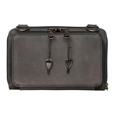 Concealed Carry Millie Leather Crossbody Organizer by Lady Conceal - Small