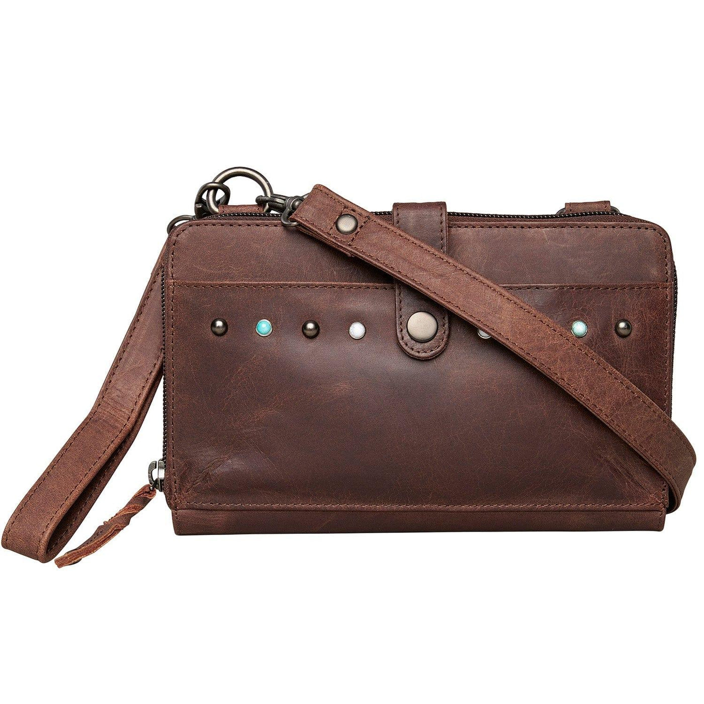 Concealed Carry Millie Leather Crossbody Organizer by Lady Conceal - Small