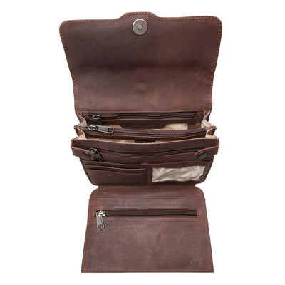 Concealed Carry Jolene Leather Crossbody Organizer by Lady Conceal