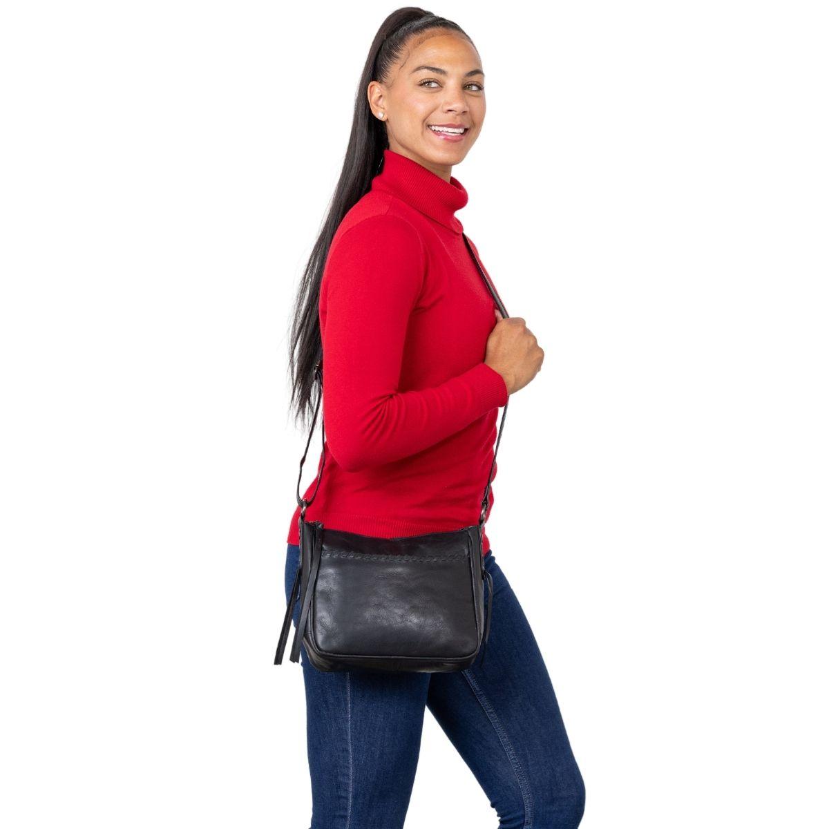 Concealed Carry Callie Leather Crossbody by Lady Conceal