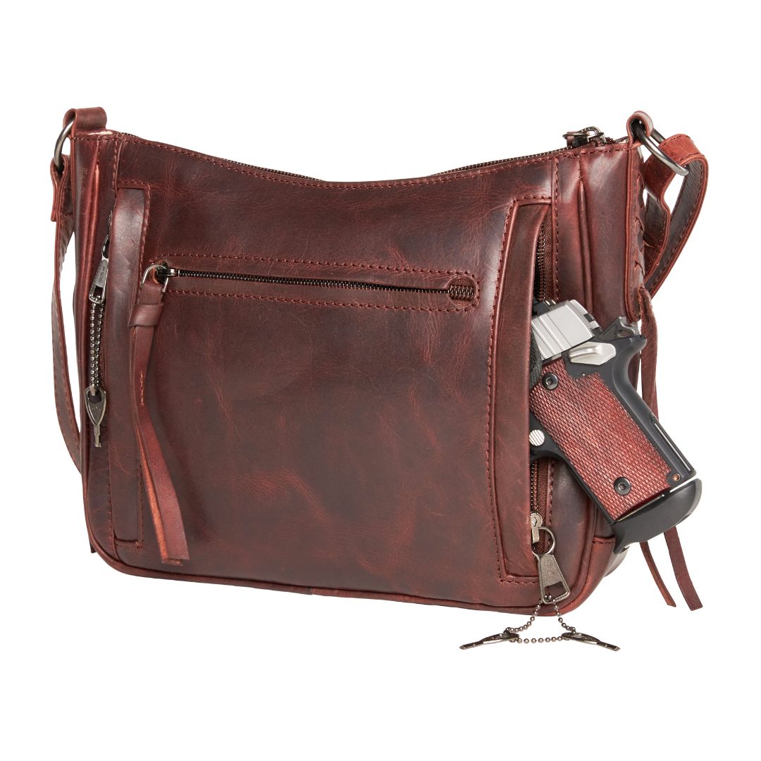 Concealed Carry Callie Leather Crossbody by Lady Conceal