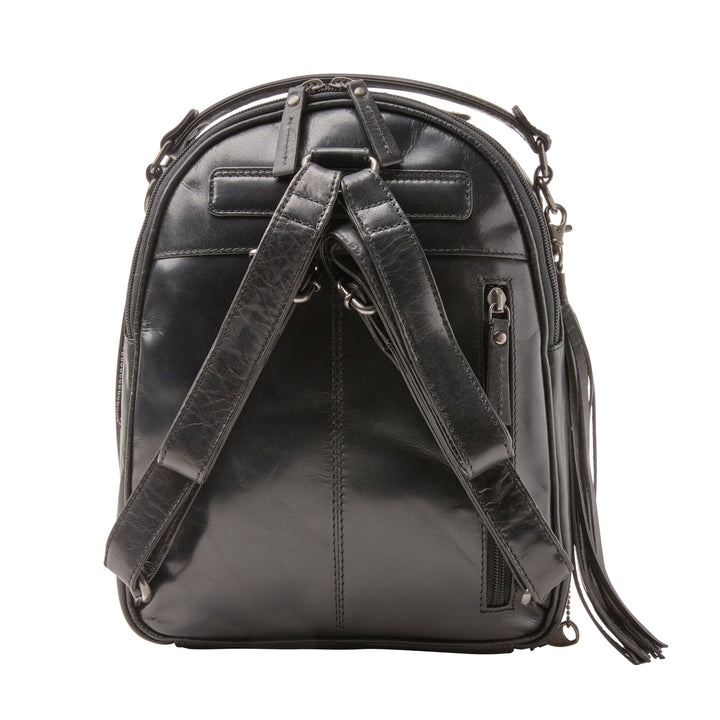 Concealed Carry Sawyer Leather Backpack by Lady Conceal