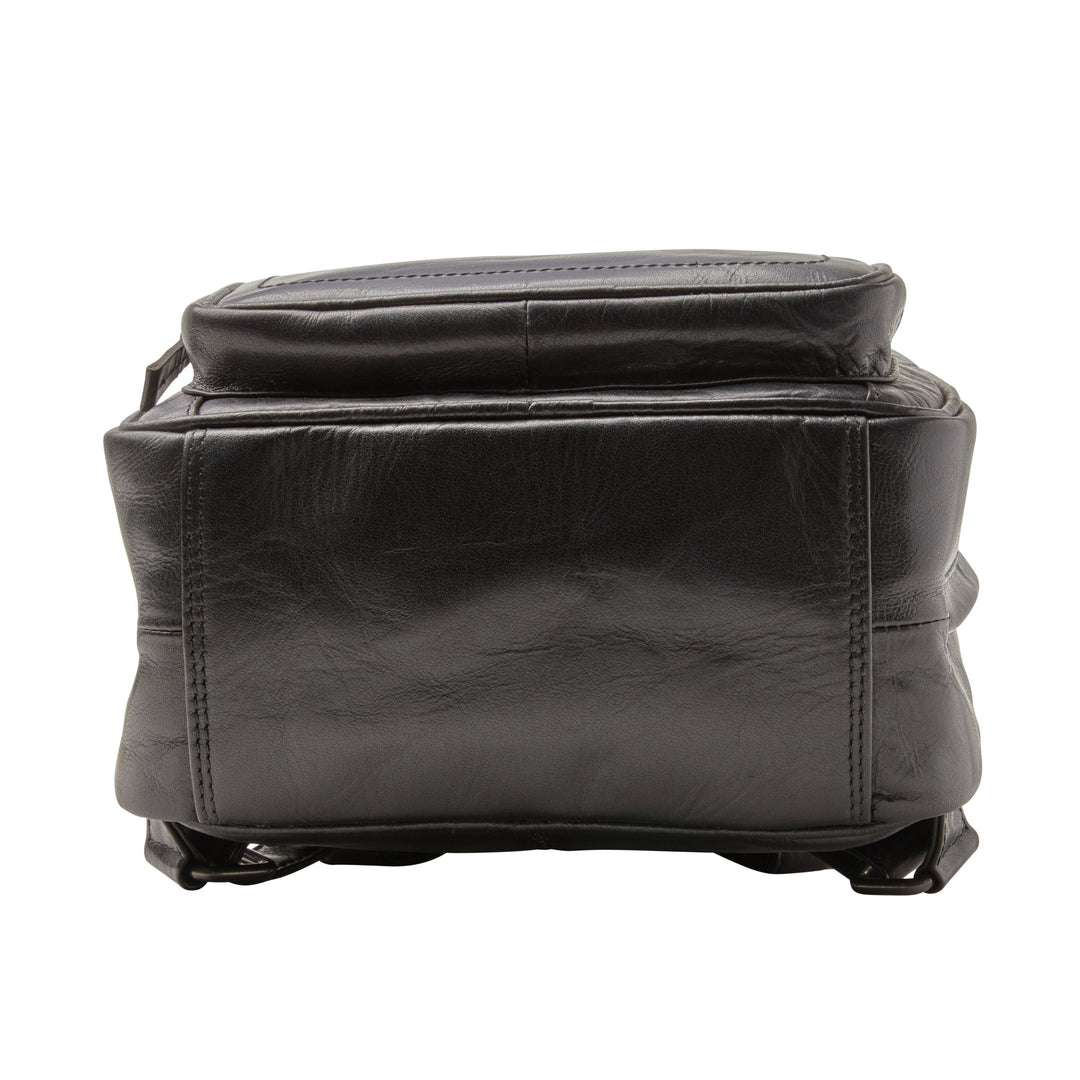 Concealed Carry Sawyer Leather Backpack by Lady Conceal