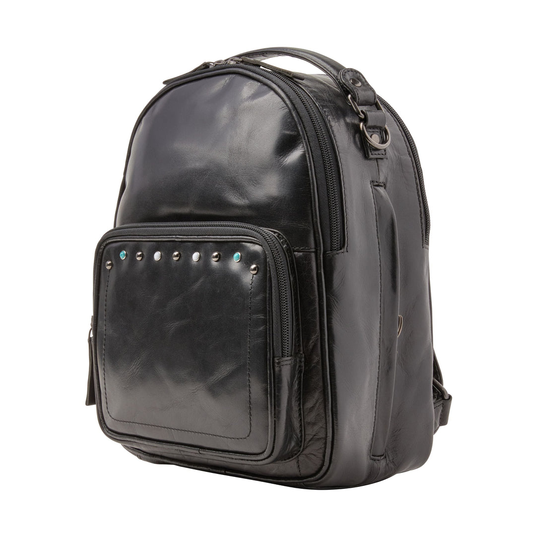 Concealed Carry Sawyer Leather Backpack by Lady Conceal