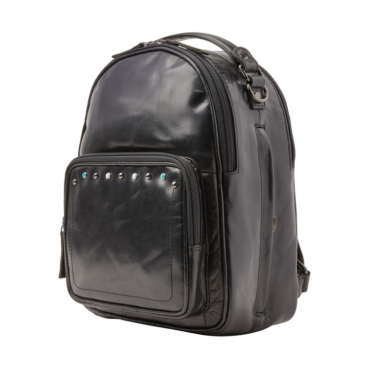 Concealed Carry Sawyer Leather Backpack by Lady Conceal