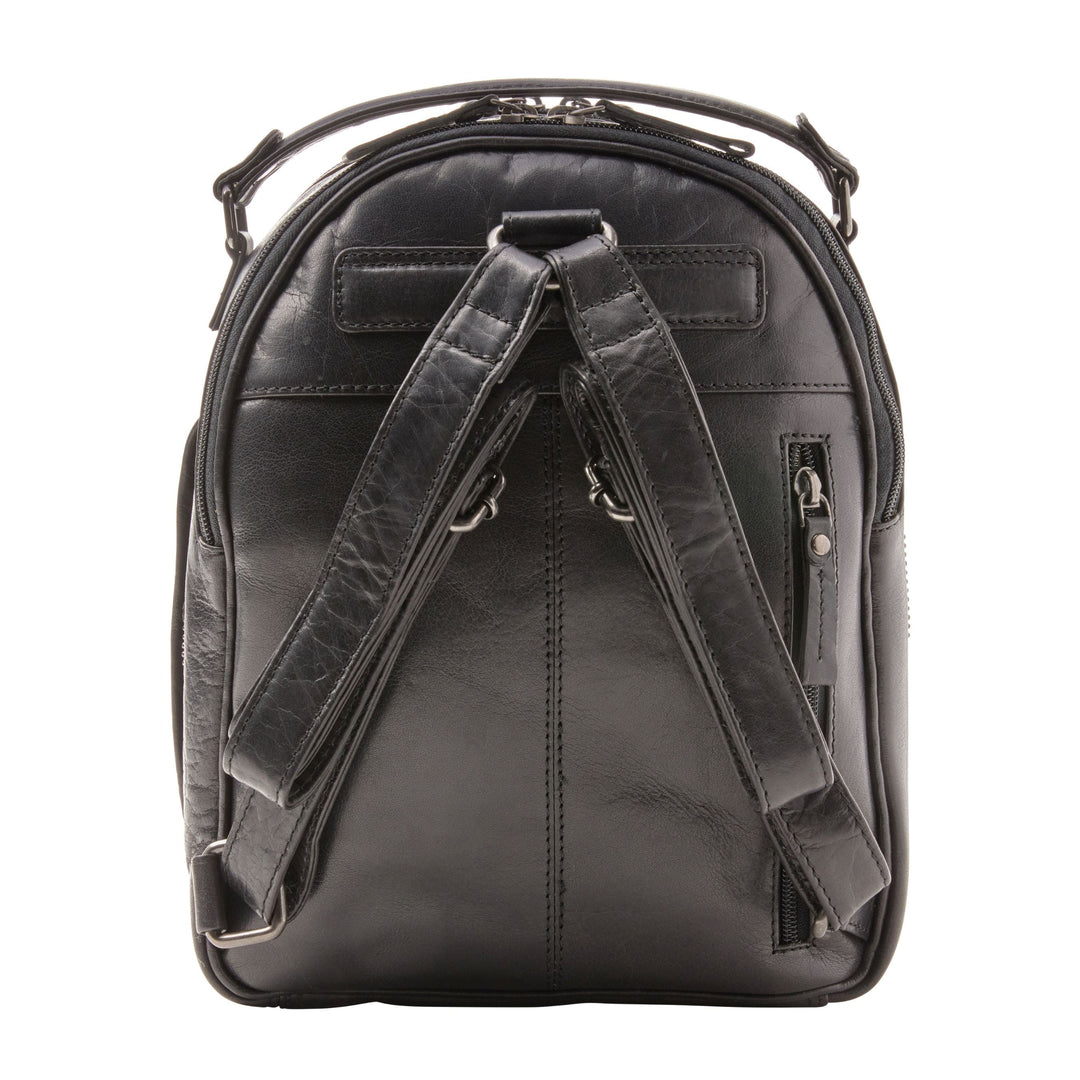 Concealed Carry Reese Unisex Leather Backpack