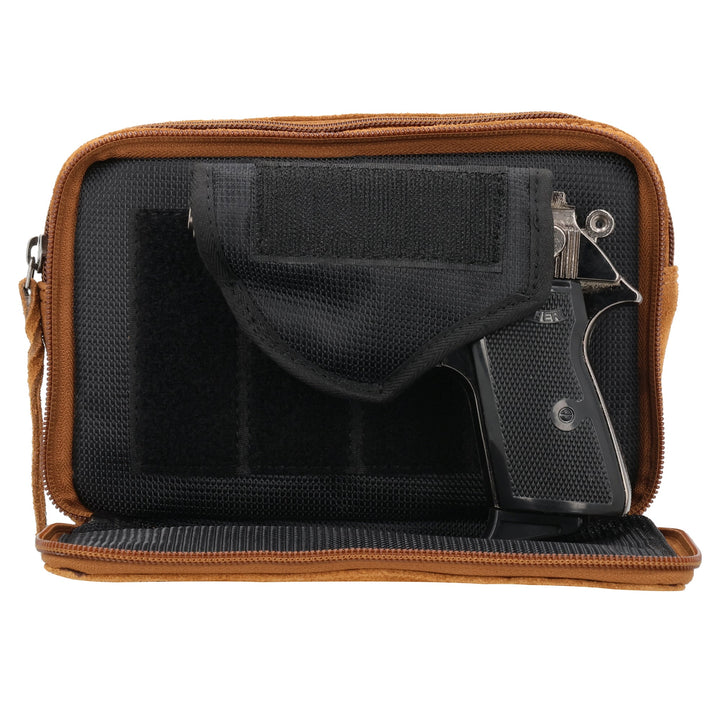 Concealed Carry Kailey Leather Fanny Pack/Sling by Lady Conceal