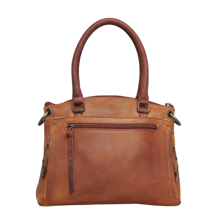 Concealed Carry Whitely Leather Satchel by Lady Conceal