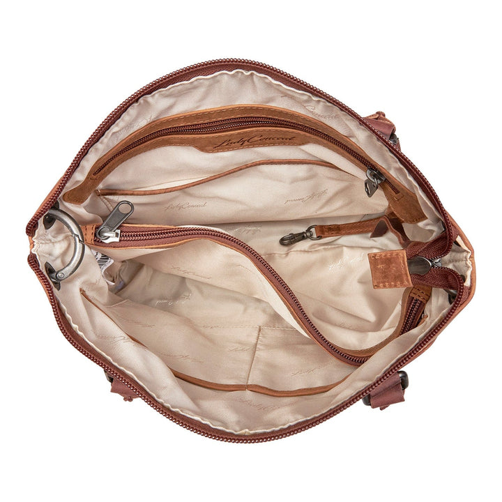 Concealed Carry Whitely Leather Satchel by Lady Conceal