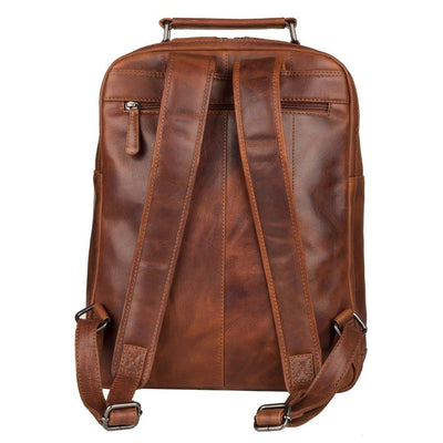 Concealed Carry Quinn Unisex Leather Backpack