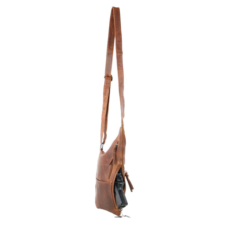 Concealed Carry Unisex Remi Leather Crossbody by Lady Conceal