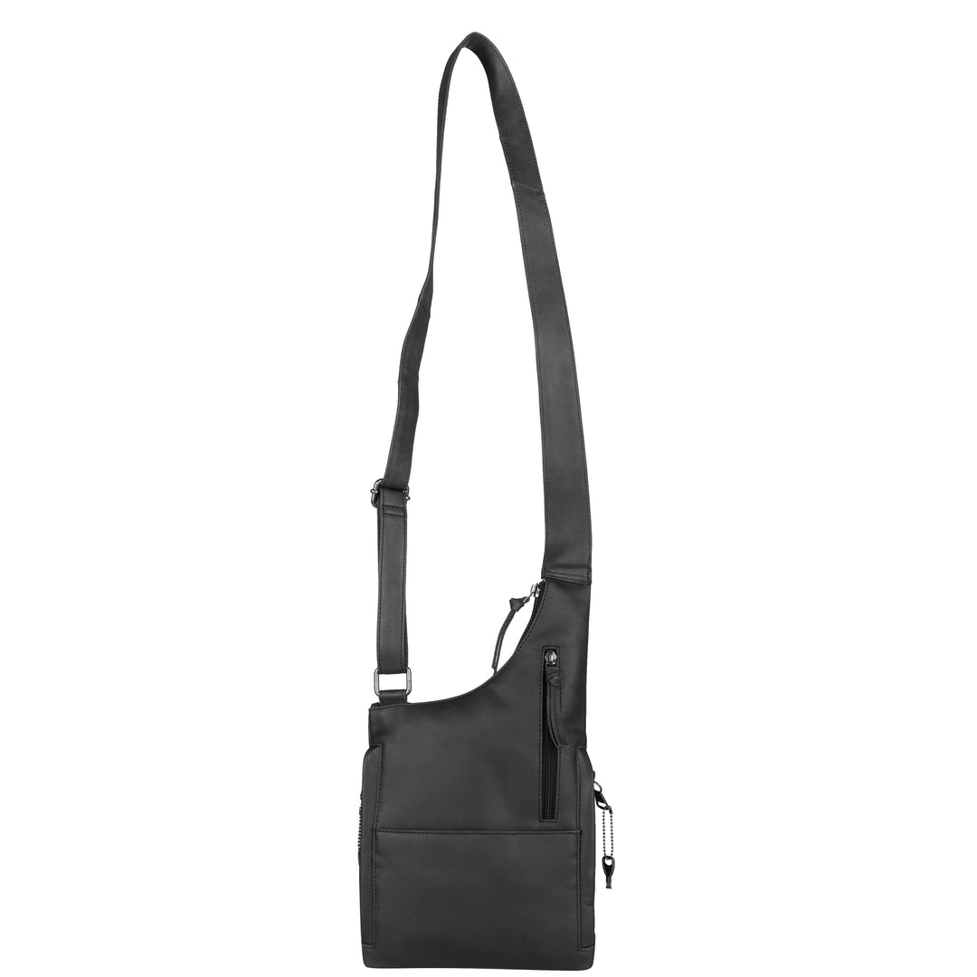 Concealed Carry Unisex Remi Leather Crossbody by Lady Conceal