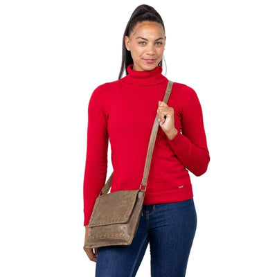 Concealed Carry Monroe Leather Crossbody by Lady Conceal