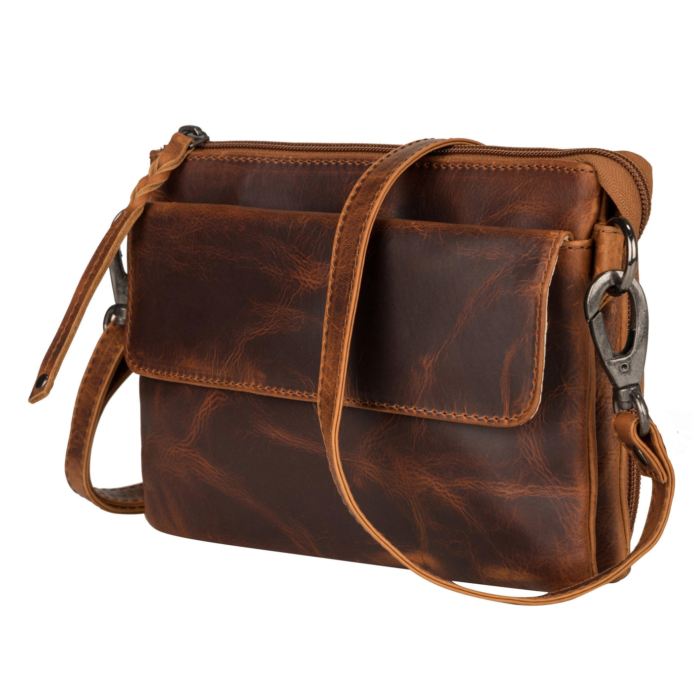 Concealed Carry Natasha Leather Crossbody by Lady Conceal