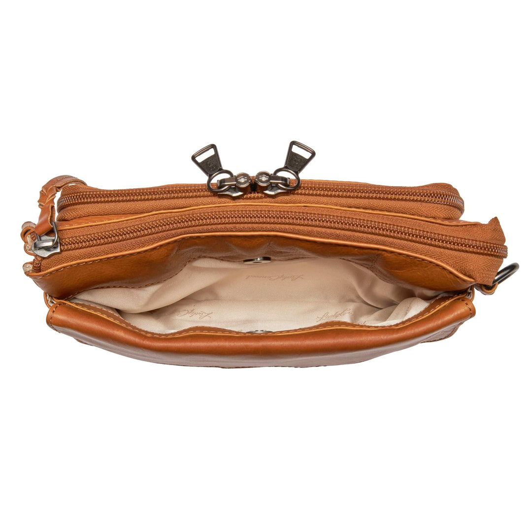 Premium Leather Concealed Carry Natasha Crossbody Bag – Stylish Everyday Carry by Lady Conceal