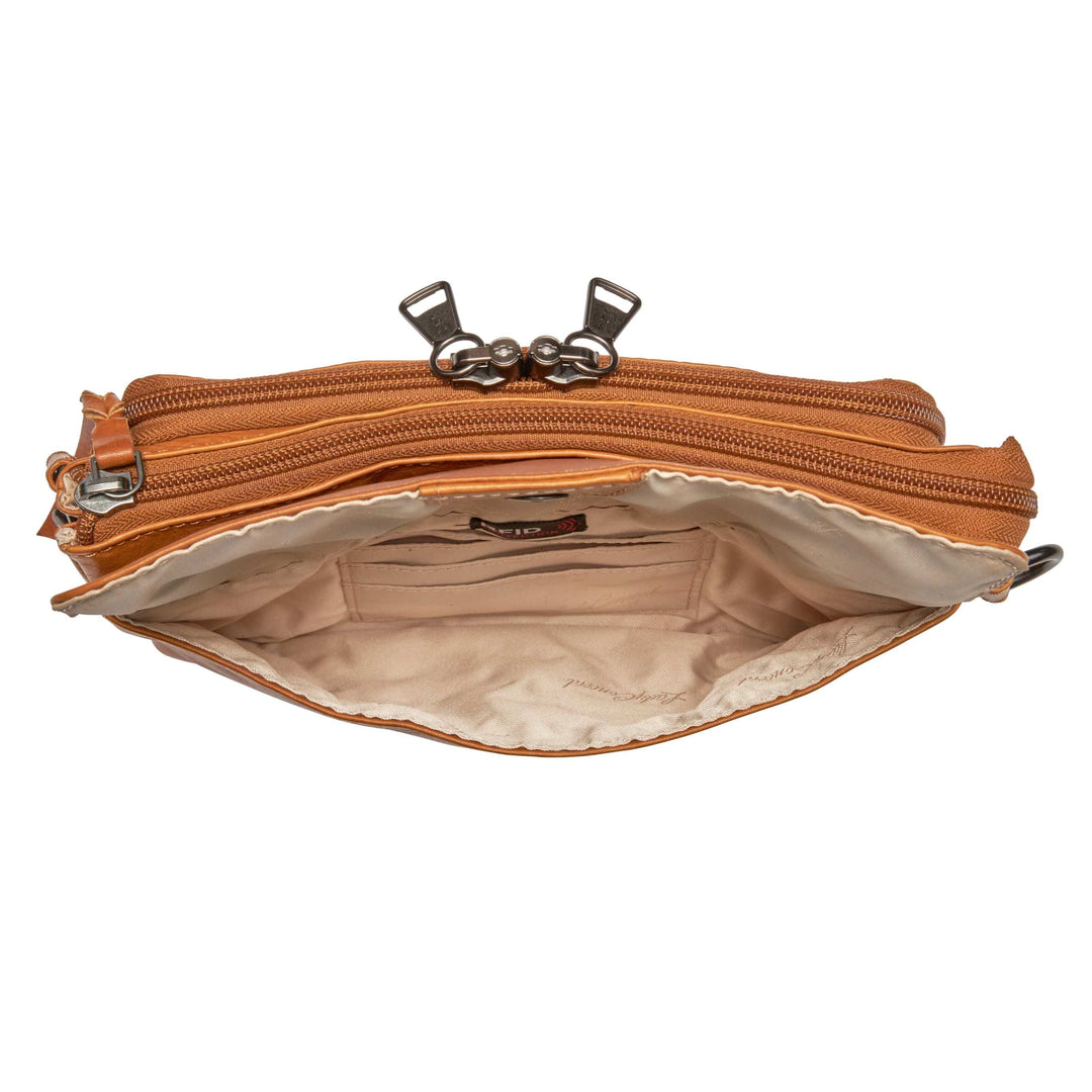 Concealed Carry Natasha Leather Crossbody by Lady Conceal