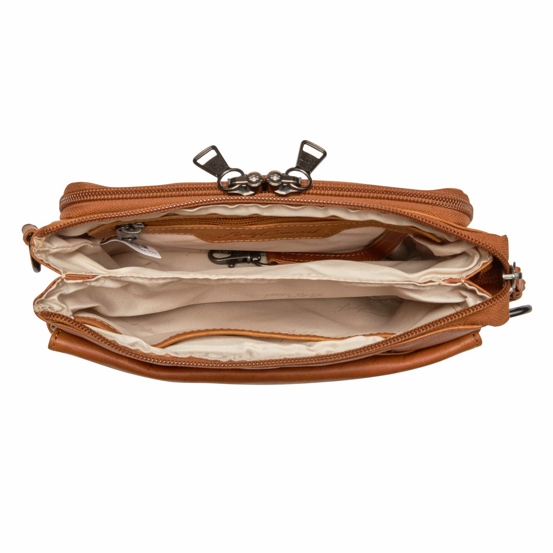 Premium Leather Concealed Carry Natasha Crossbody Bag – Stylish Everyday Carry by Lady Conceal