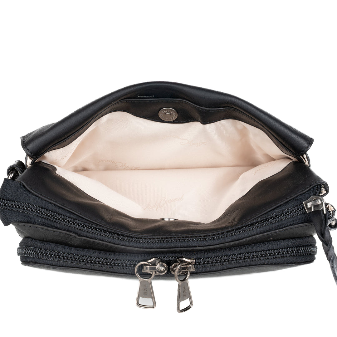 Premium Leather Concealed Carry Natasha Crossbody Bag – Stylish Everyday Carry by Lady Conceal