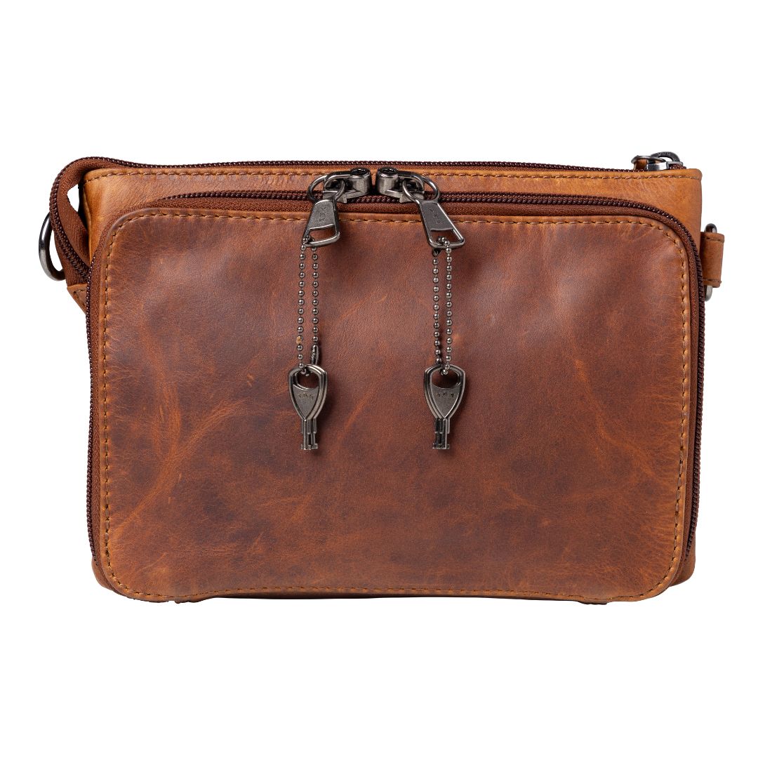 Premium Leather Concealed Carry Natasha Crossbody Bag – Stylish Everyday Carry by Lady Conceal