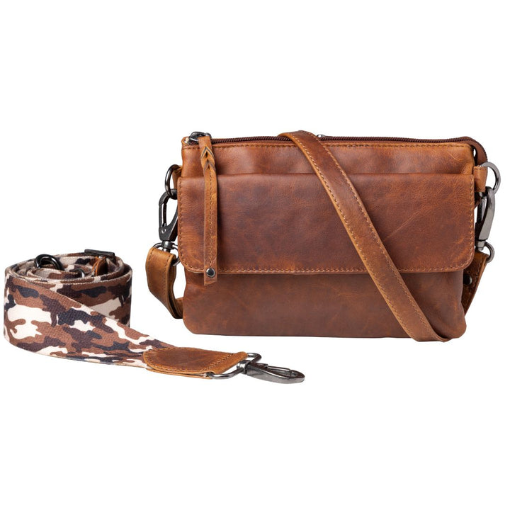 Concealed Carry Natasha Leather Crossbody by Lady Conceal