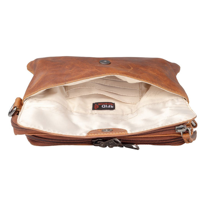 Concealed Carry Natasha Leather Crossbody by Lady Conceal