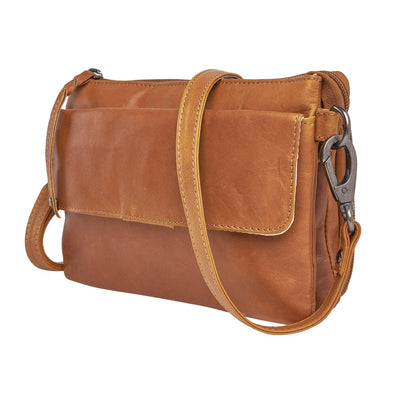 Concealed Carry Natasha Leather Crossbody by Lady Conceal