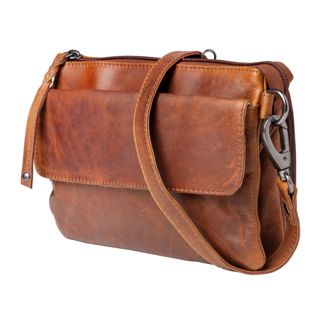 Premium Leather Concealed Carry Natasha Crossbody Bag – Stylish Everyday Carry by Lady Conceal