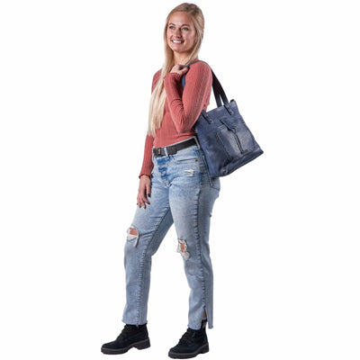 Concealed Carry Eden Leather Tote by Lady Conceal