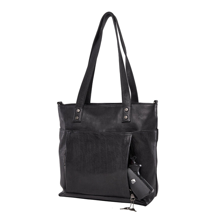 Concealed Carry Eden Leather Tote by Lady Conceal