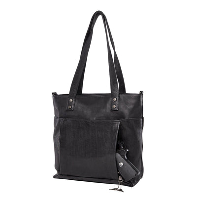 Concealed Carry Eden Leather Tote by Lady Conceal