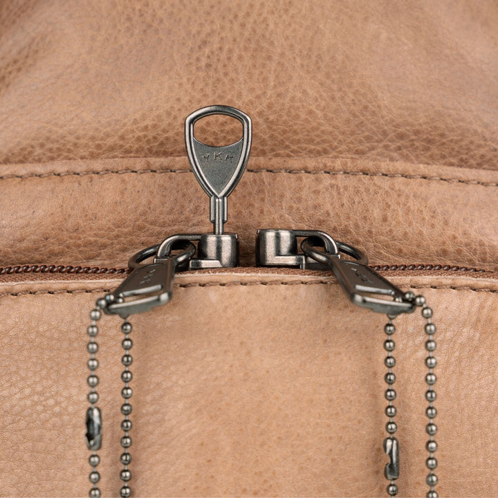 Concealed Carry Unisex Taylor Sling Leather Backpack by Lady Conceal