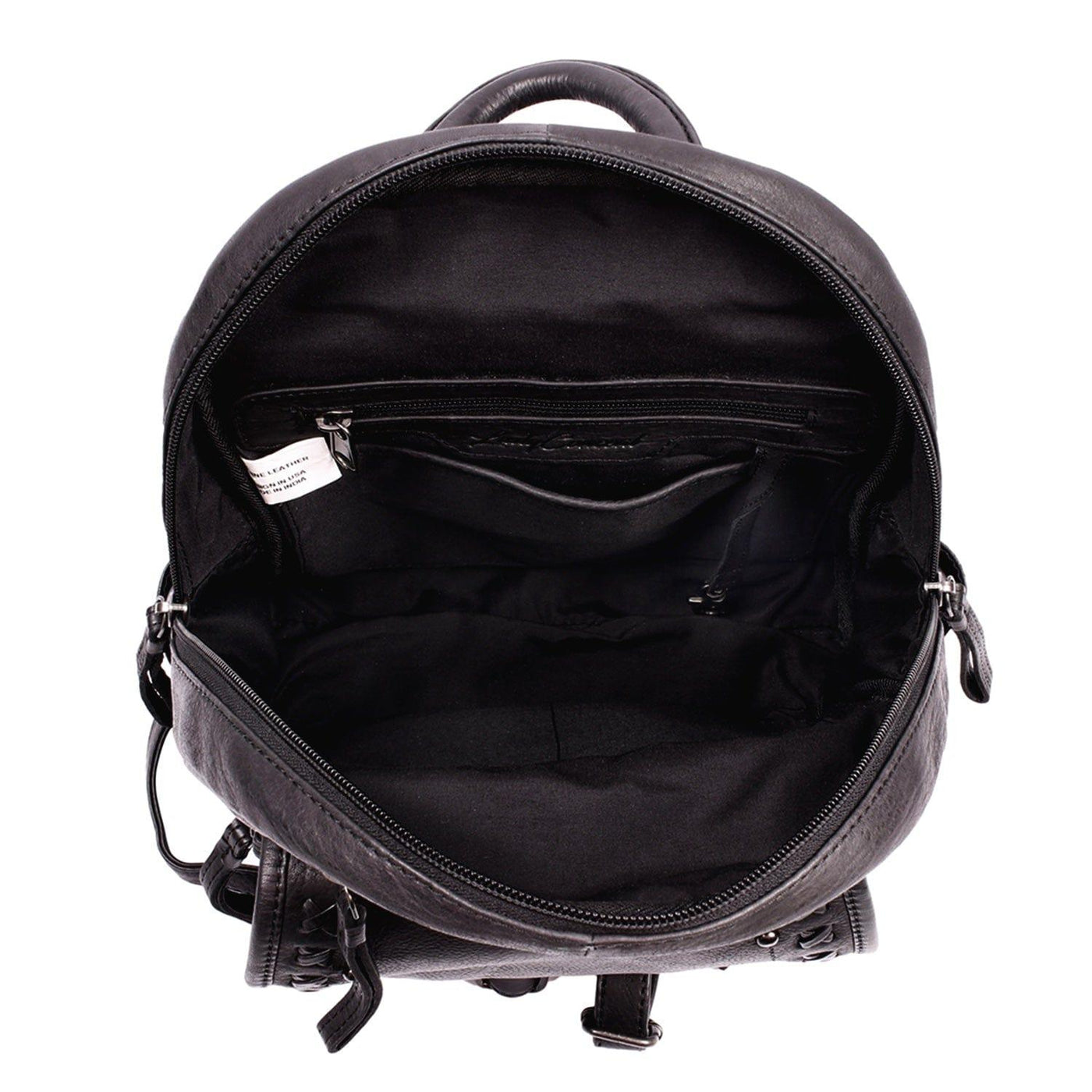 Concealed Carry RFID Daisy Leather Backpack by Lady Conceal