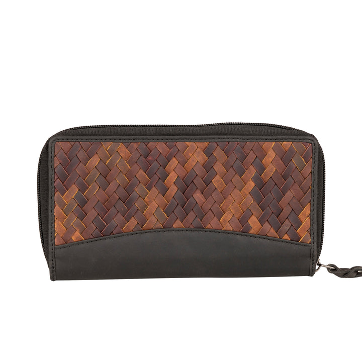 Angie RFID Woven Leather Wallet by Lady Conceal