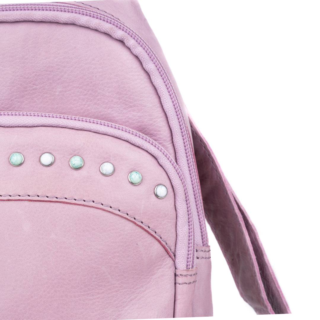 Concealed Carry Haven Sling Leather Backpack by Lady Conceal