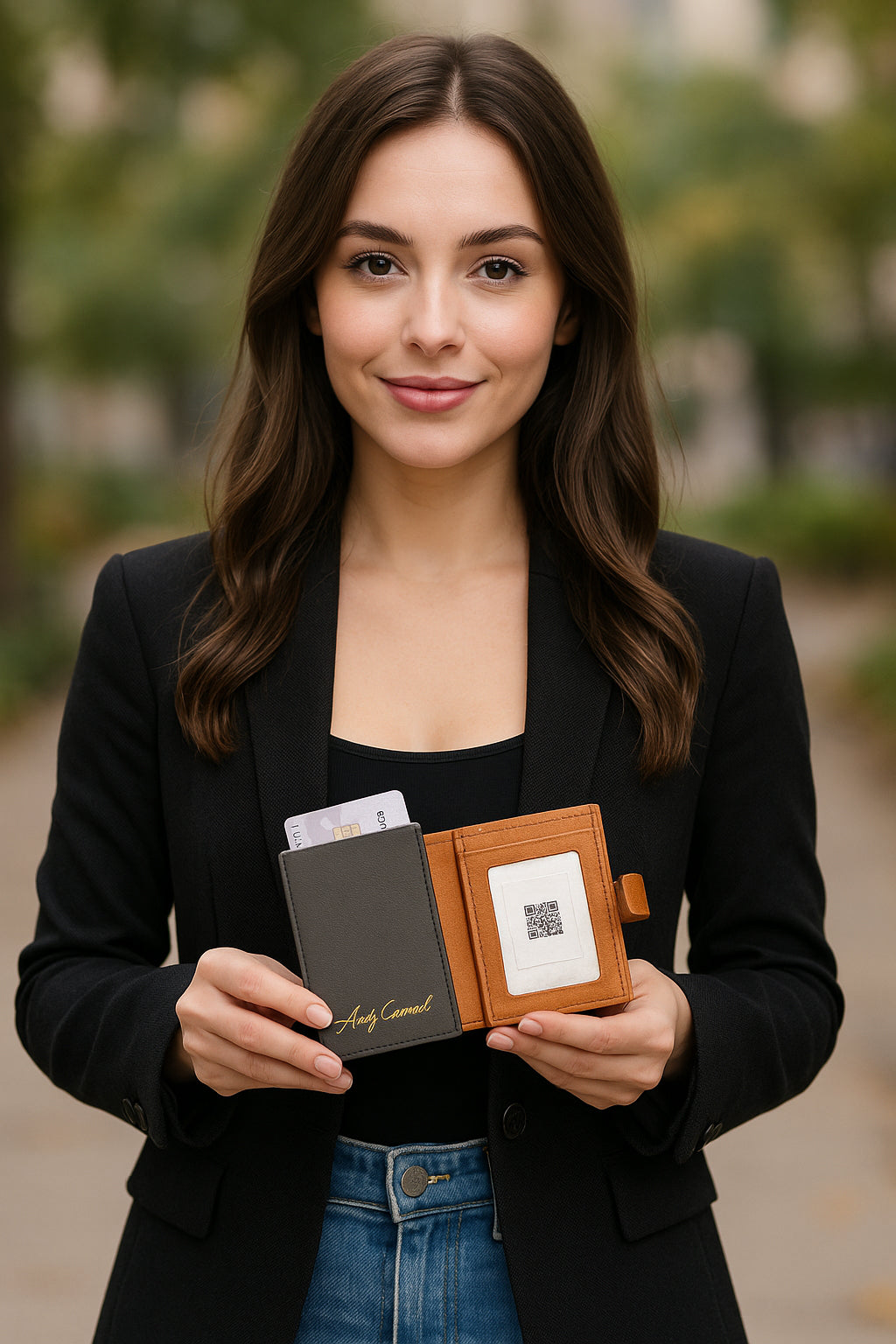 Nova RFID Compact Leather Wallet by Lady Conceal