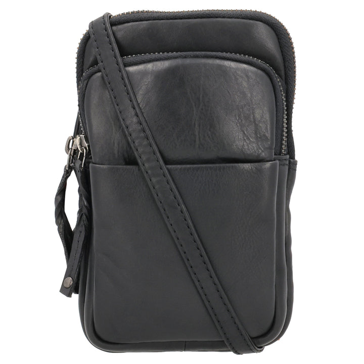 Shay Leather RFID Crossbody by Lady Conceal for Tasers and Pepper Spray