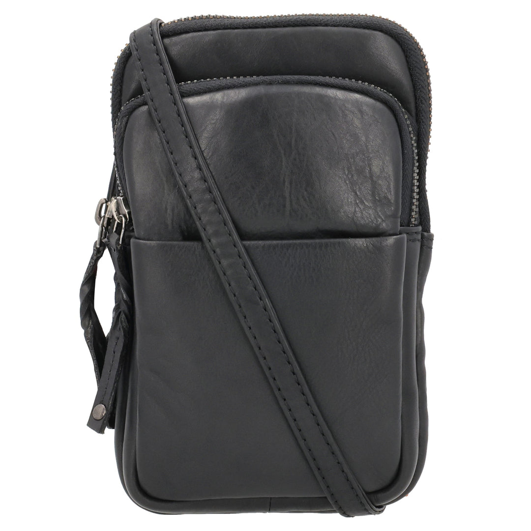 Shay Leather RFID Crossbody by Lady Conceal for Tasers and Pepper Spray