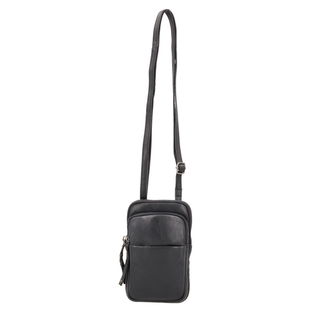 Shay Leather RFID Crossbody by Lady Conceal for Tasers and Pepper Spray