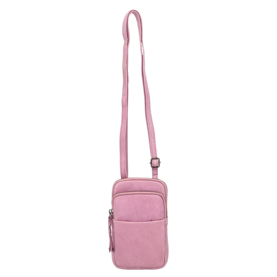 Shay Leather RFID Crossbody by Lady Conceal for Tasers and Pepper Spray