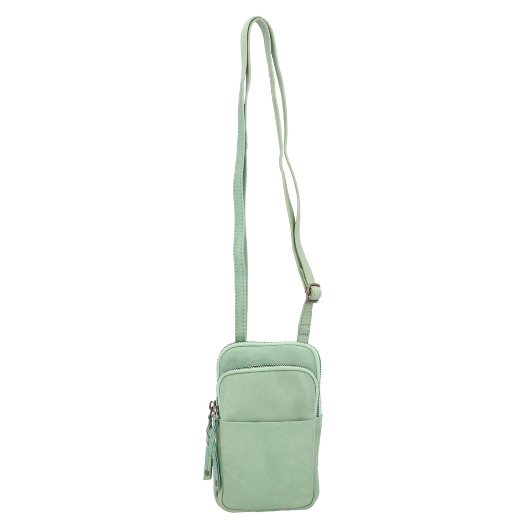 Shay Leather RFID Crossbody by Lady Conceal for Tasers and Pepper Spray