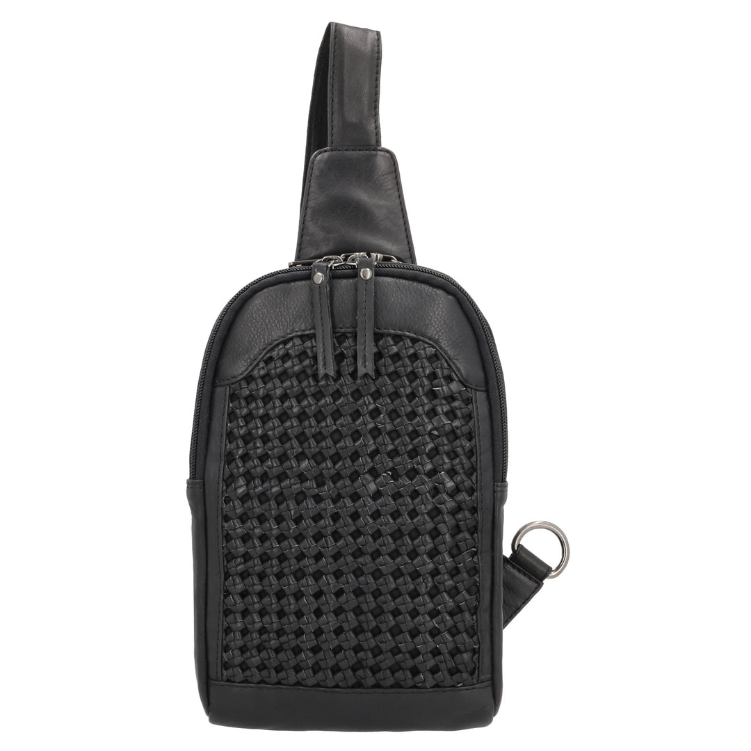 Concealed Carry Bristol Sling Leather Backpack by Lady Conceal