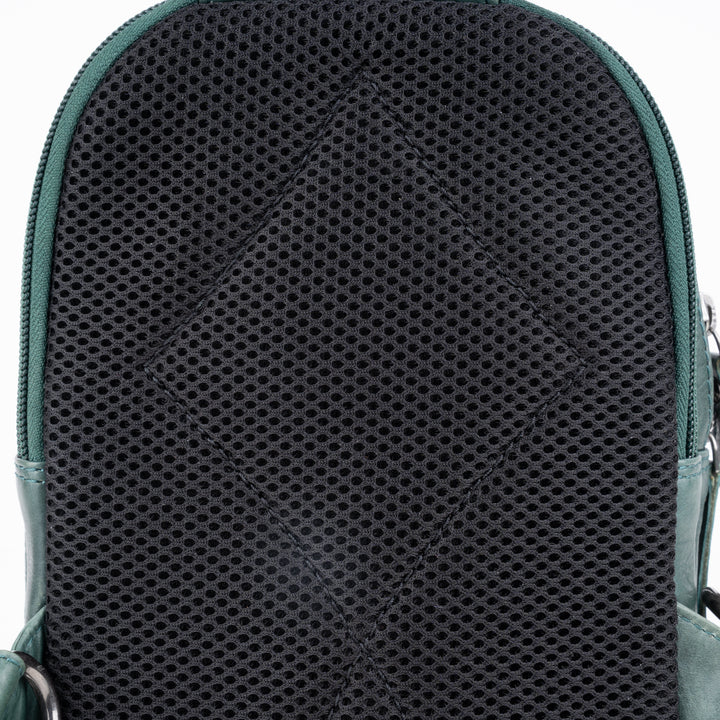 Concealed Carry Bristol Sling Leather Backpack by Lady Conceal