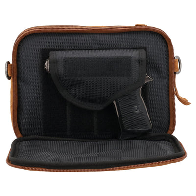 Concealed Carry Hadley Suede Crossbody by Lady Conceal