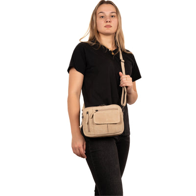 Concealed Carry Hadley Suede Crossbody by Lady Conceal